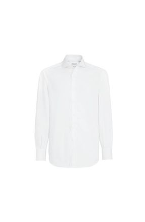 Brunello Cucinelli Spread collar shirt in White at Nordstrom, Size Xxx-Large Eu