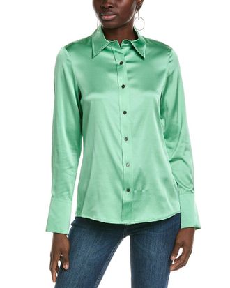 Ramy Brook Victoria Silk-Blend Blouse