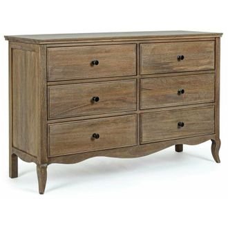 Hellin Cassettiera Domitille per interno, con 6 Cassetti, 132 x 48 x 86 cm -6 Cassetti - 125x41.6x80h cm
