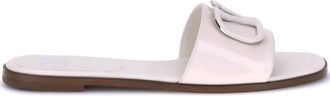Valentino Garavani VLogo signature leather sandals - women - Calf Leather/Calf Leather/Calf Leather - 37.5 - White