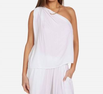 Michael Lauren Ruki Top In White