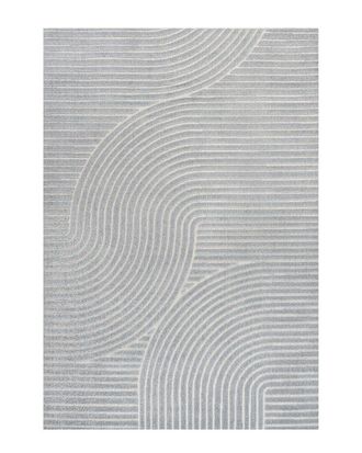 Jonathan Y Designs Jonathan Y Hallie High-Low Minimalist Curve Geometric Indoor/Outdoor Area Rug