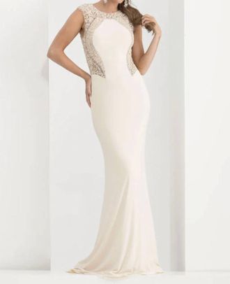Jasz Couture Mermaid Gown In Vanilla