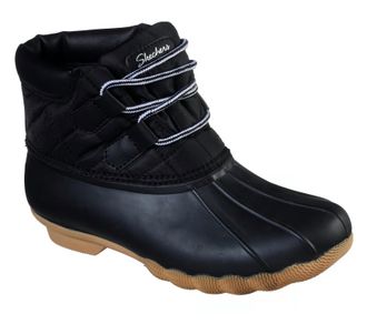 Skechers Womens Pond Boots In Black