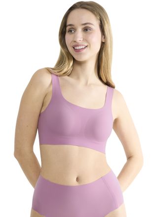 sloggi Bustier SLOGGI ZERO Feel 2.0 Top, Damen, Gr. XL, N-Gr, lila, Single Jersey, Obermaterial: 76% Polyamid, 24% Elasthan, BHs Bustier, nahtlos und unsicht