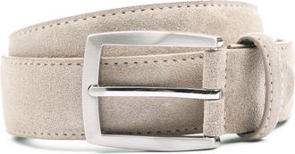 Suitable Suede Belt Dark Blue 309 - Mens - Clothing, beige, white, 95
