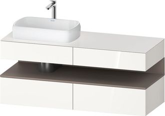 Duravit Qatego Consola Mueble Bajo Lavabo, 2 Extensiones, 2 - Duravit