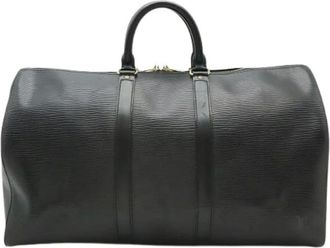 Louis Vuitton Pre-owned Weekend Bags, male, Black, Size: ONE SIZE Pre-owned Keepall45 Epi Boston Bag