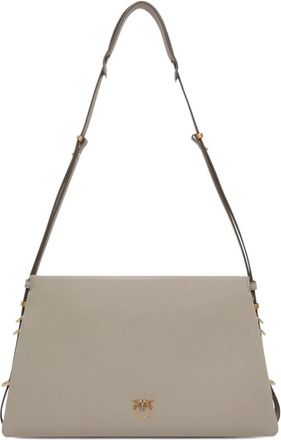 Pinko Stijlvolle Triple Hanger Ketting - Dames - Schoudertassen - Beige - ONE Size - Tassen