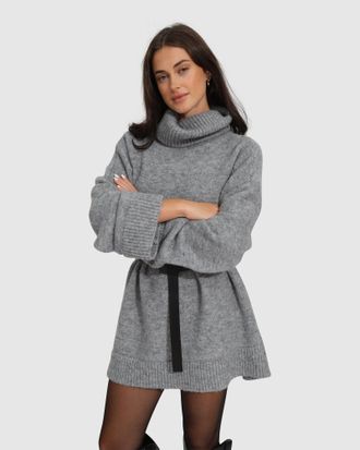 Belle & Bloom Cuddle Me Oversized Tunic Sweater