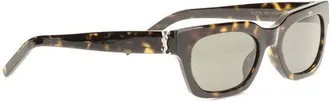 Saint Laurent Womens Brown Acetate Sunglasses