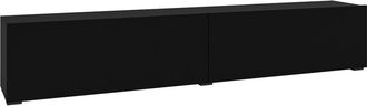 Petits Meubles Mueble TV 2 puertas 180 cm estratificado Negro