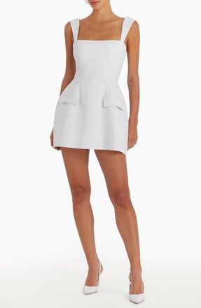 Amanda Uprichard Bethany Skort Romper in Ivory at Nordstrom, Size Medium