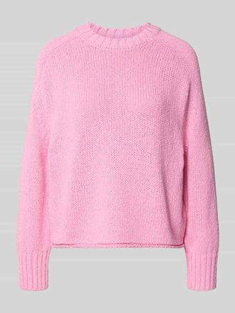 Marc O'Polo Oversized Strickpullover aus Baumwoll-Mix in Pink, Gr&ouml;&szlig;e XXL