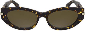 Calvin Klein Ck 25502S N Zonnebrillen - Dames - Zonnebrillen - Bruin - 54 MM - Accessoires