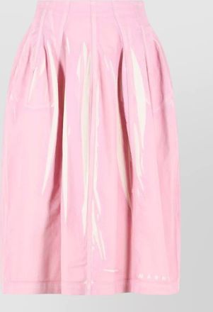 Marni cotton pleated skirt