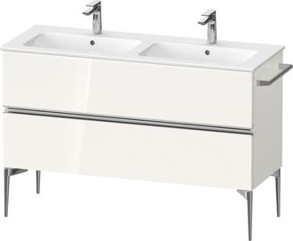 Duravit Sivida Mueble Bajo Lavabo, 2 Cajones, Tirador Cromado, - Duravit