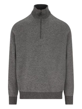 Loro Piana half-zip sweater - men - Cashmere - 54 - Grey