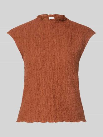 Jake*s Top mit Strukturmuster in Hellbraun, Gr&ouml;&szlig;e XXL