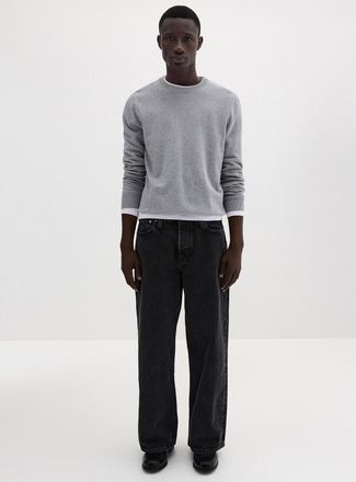 Jack & Jones Mens Dave faded black jean Loose fit