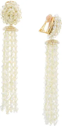 Oscar De La Renta Long Tassel Earrings
