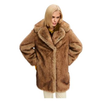 Cesare Gaspari Faux Fur Shearling Giacche - - Jackets - Donna - Marrone - L