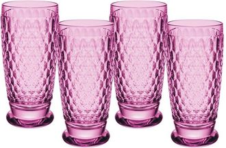 Villeroy & Boch Set Of 4 Boston Berry Highball / Tumblers