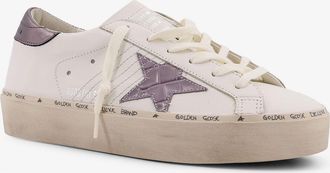 Golden Goose Womens Hi Star Leather Sneakers White Trainers