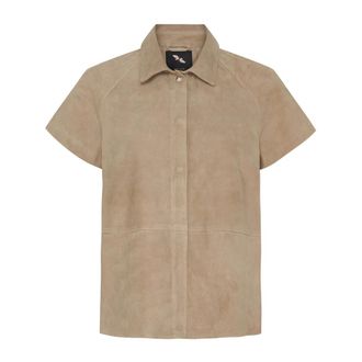 BTF-CPH Btfcph - Su&egrave;de Blouse - Dames - Blouses & Shirts - Beige - Maat: L Su&egrave;de