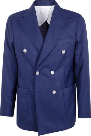 Barba Blazers - Heren - Blazers - Blauw - 2XL - Jassen