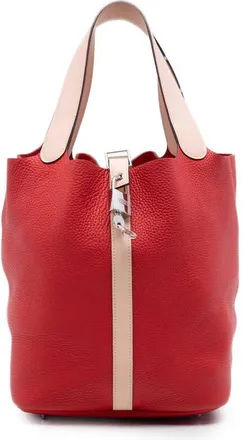 Herm&egrave;s Pre-owned Hermes Bicolor Clemence and Swift Picotin Lock 26 Ladies AF5GRBIJ63FETDYP