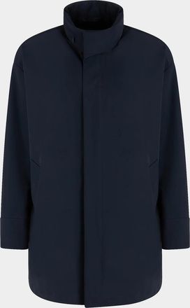 Giorgio Armani Men & apos;s Nylon Stretch Caban Coat