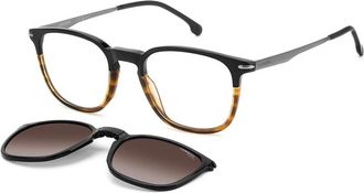 Carrera Zwart Havana/Bruin Gepolariseerde Zonnebril - Heren - Brillen - Bruin - 50 MM - Accessoires