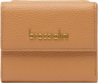 Braccialini Small Leather Wallet - Dames - Portefeuilles - Beige - ONE Size - Leer - Accessoires