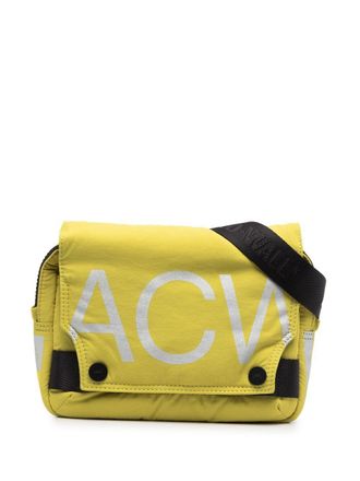 A-Cold-Wall* logo-print shoulder bag - Green