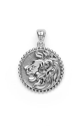 Lagos Mens Anthem Lion Pendant in Silver at Nordstrom