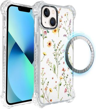 OEM Funda Ibizu Dropguard Ultra Para Iphone 13 Con Magsafe, Dise&ntilde;o Pastel Bloom, Summer Bouquet