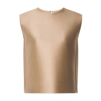 Alberta Ferretti Dames, Blouses & Shirts, Beige, Maat: L Zijde