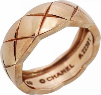 Chanel Pink Gold (18K) Band Ring (Pre-Owned)