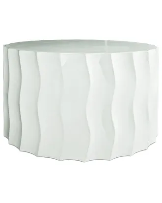 Seasonal Living Wave Wide Concrete Accent Table
