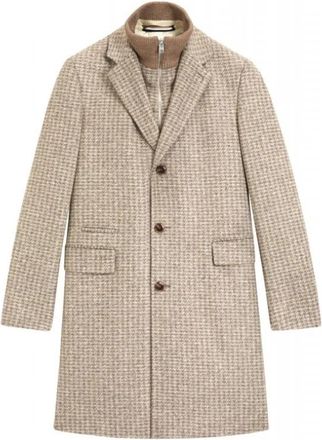 HUGO BOSS Hyde Jas - Heren - Mantel - Beige - L - Wol - Jassen