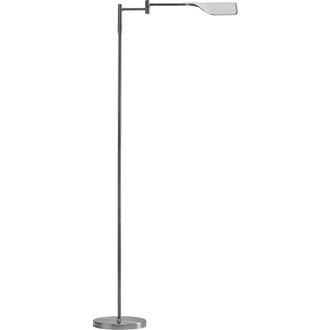 Brightech Leaf 53 Industrial LED Task Floor Lamp with Metal Empire Shade, 3-Way Dimming in Silver at Nordstrom