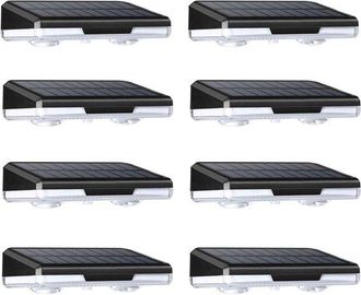 OEM Confezione Da 8 Luci Solari Da Giardino Per Recinzioni E Patio, Impermeabili Ip65, Alimentate A Energia Solare, 8 Colori Rgb, Illuminazione Per Estern