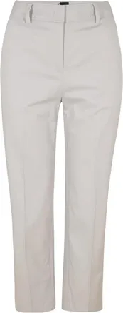 HUGO BOSS Dames/Dames Tecarino Rechte Pijp Broek (Zilver)