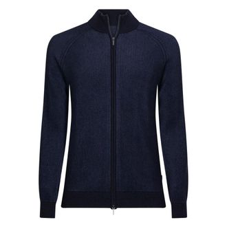 Cavallaro Romano Full Zip Vest - Heren - Truien - Blauw - Maat: 2XL Katoen