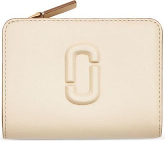 Marc Jacobs The Covered J Marc Mini compact wallet - unisex - Polyester/Calf Leather - One Size - Neutrals