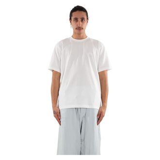 Yohji Yamamoto Camiseta Regular con Logo Tonal - Tops - Hombre - Blanco - S