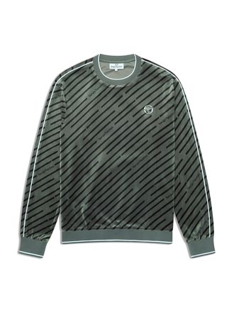 Sergio Tacchini Obliquo Velour Crewneck