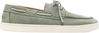 Henderson Baracco Na&uacute;tico su&egrave;de met rubberen zool - Heren - Bootschoenen - Groen - 44 EU - Su&egrave;de - Schoenen