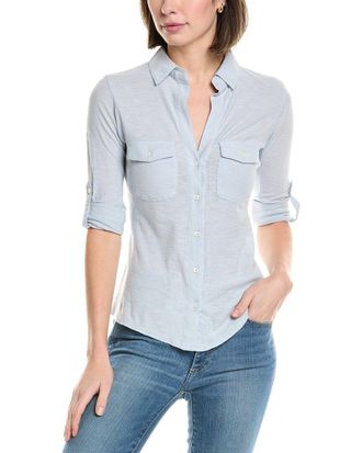 James Perse Contrast Panel Shirt